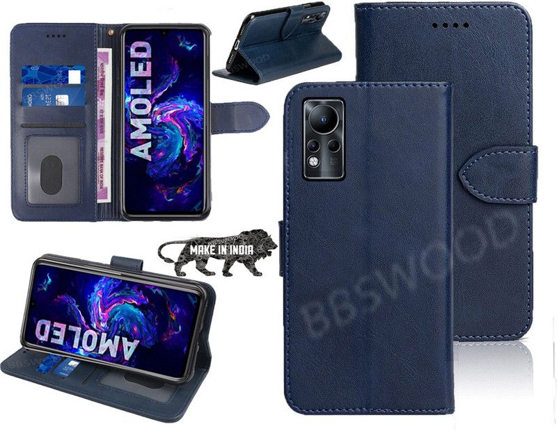 BBSWOOD Flip Cover for Infinix note 11  (Blue, Dual Protection, Pack of: 1)