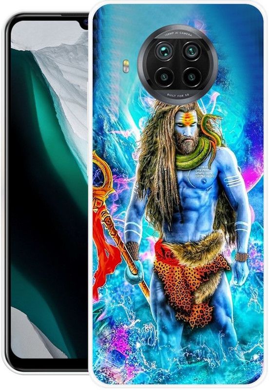 PINKZAP Back Cover for Mi 10i  (Blue, Grip Case, Silicon, Pack of: 1)