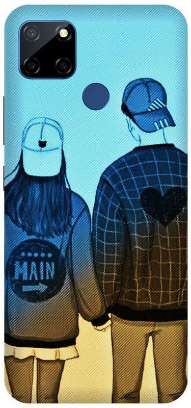 URCHIN Back Cover for Realme C25S Love, Sweet Couple, Cut Kids, Girl, boy, Together  (Multicolor, Shock Proof, Pack of: 1)