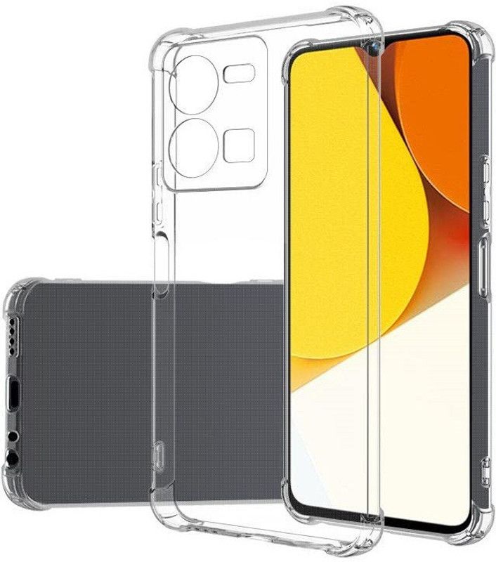 MOBIGENIX Bumper Case for vivo Y35  (Transparent, Shock Proof, Silicon, Pack of: 1)