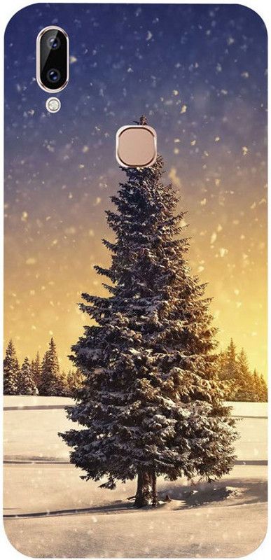 Golden Mask Back Cover for VivoY83 Pro White Christmas Tree  (Multicolor, Waterproof, Silicon, Pack of: 1)