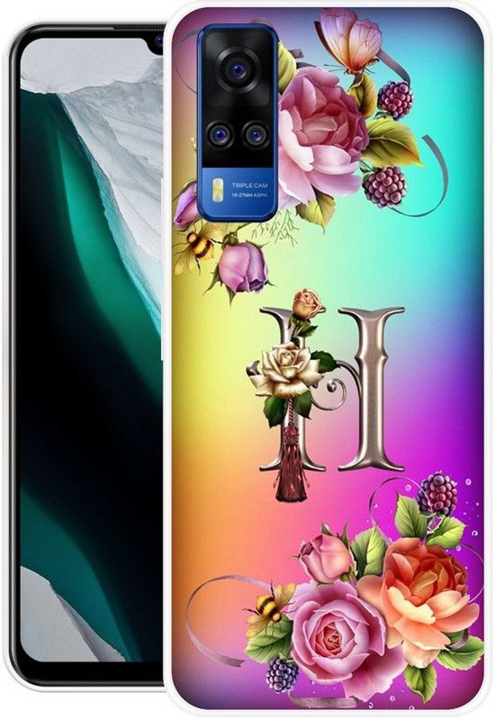 THINKSTAR Back Cover for Vivo Y53s  (Multicolor, Grip Case, Silicon, Pack of: 1)