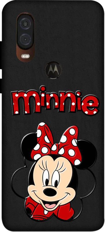 NDCOM Back Cover for Motorola One Vision Sweet Minnie Printed  (Multicolor, Hard Case, Pack of: 1)