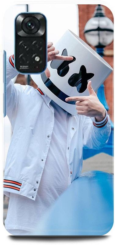 play fast Back Cover for Redmi Note 11S MARSHMELLOW, MARSHMELLO, MUSIC, DJEDM, ARTJOKER  (White, Hard Case, Pack of: 1)