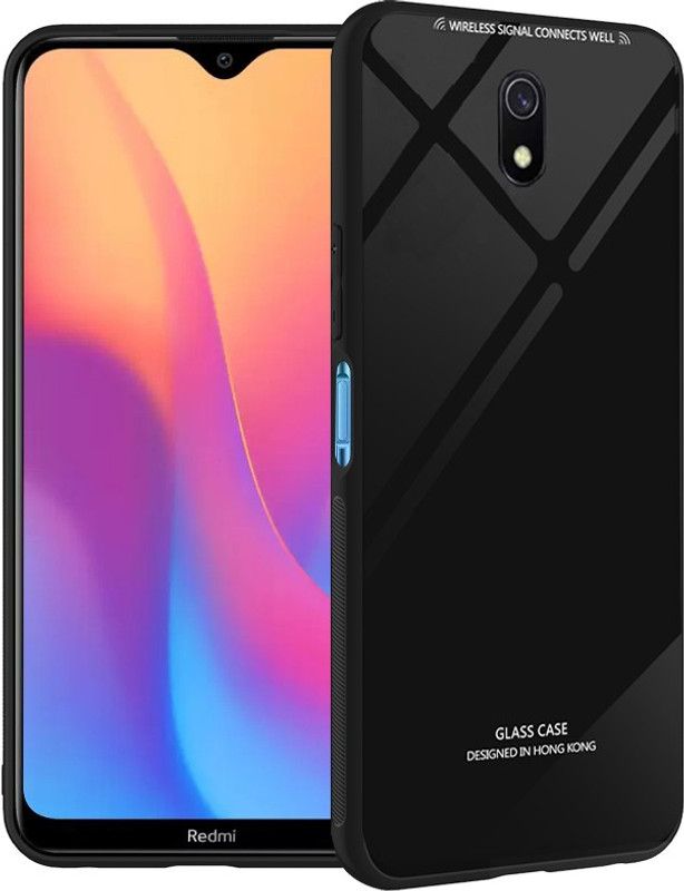 Wowcase Back Cover for REDMI 8A  (Black, Grip Case, Pack of: 1)