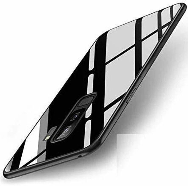 GoPerfect Back Cover for Samsung Galaxy S9 Plus | Tempered Glass Back Cover  (Black, Shock Proof, Pack of: 1)