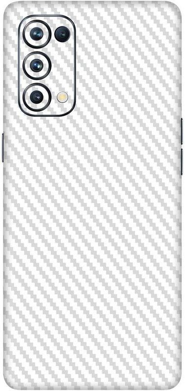 Enlinea Carbon Fiber Oppo Reno 5 Mobile Skin  (Mobile Back Skin (Pack of 2))