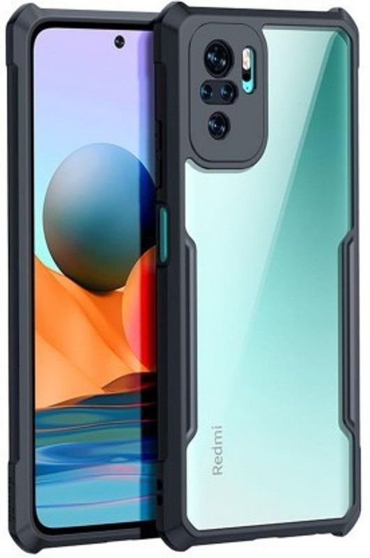 Cermarise Back Cover for Redmi Note 10s  (Black, Camera Bump Protector, Pack of: 1)