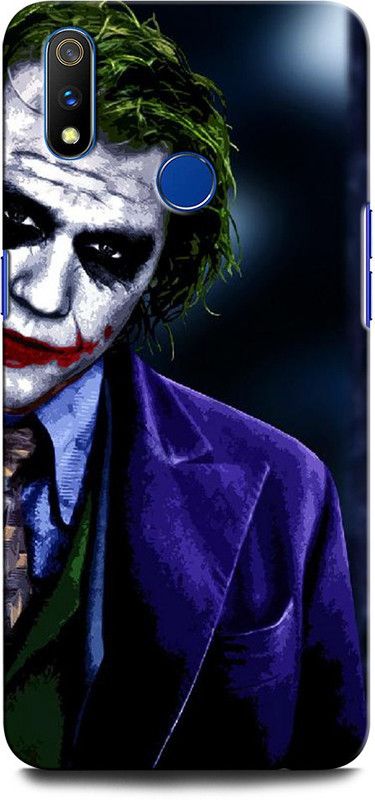 GRAFIQE Back Cover for Realme 3 Pro JOKER, BATMAN, HEALTH LEDGER JOKER, DARK KNIGHT, WHY SO SERIOUS  (Multicolor, Shock Proof, Pack of: 1)
