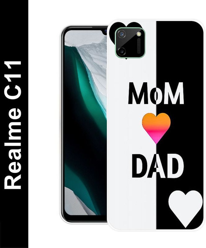 Aabra Back Cover for Realme C11, Realme C12, Realme Narzo 20, Realme Narzo 30A  (White, Flexible, Silicon, Pack of: 1)