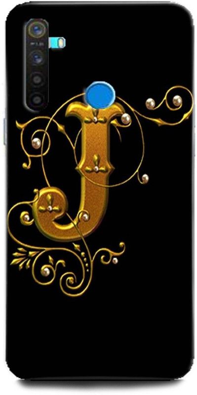 GRAFIQE Back Cover for Realme 5i/ J Name Back Cover, J Letter Symbols, J Letter, J Alphabet  (Multicolor, Shock Proof, Pack of: 1)