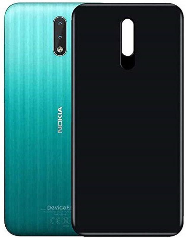 Caseline Back Cover for Nokia 2.3  (Black, Grip Case, Silicon, Pack of: 1)