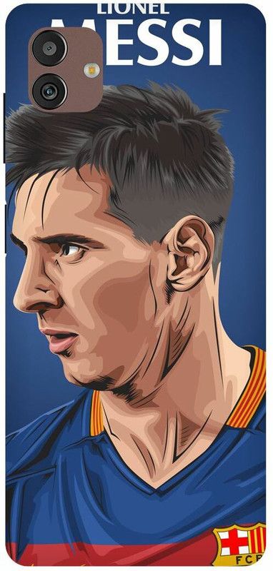 PICHKU Back Cover for SAMSUNG GALAXY M13-LIONEL,MESSI,ARGENTINA,CUP,10,LIONE,FOOTBALL,BARCELONA,JERSEY,SPORTS  (Blue, Hard Case, Pack of: 1)