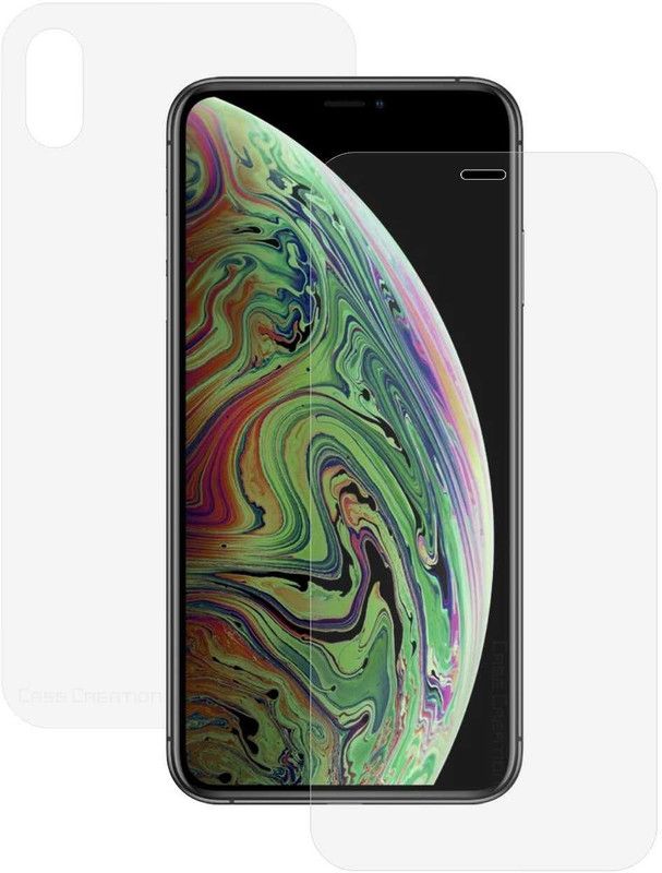 CASE CREATION Front and Back Screen Guard for Apple iPhone XS  (Pack of 2)