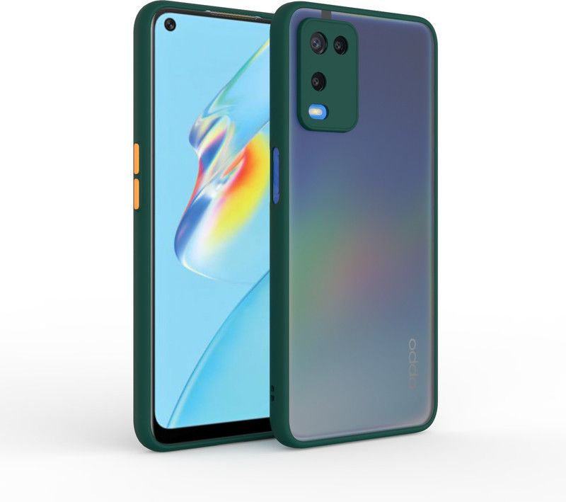 Cermarise Back Cover for Oppo A54  (Green, Camera Bump Protector, Pack of: 1)