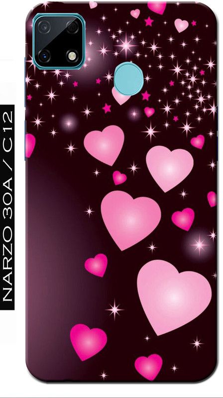 BIVAX Back Cover for REALME NAZRO 30A / REALME C12  (Multicolor, Grip Case, Silicon, Pack of: 450)