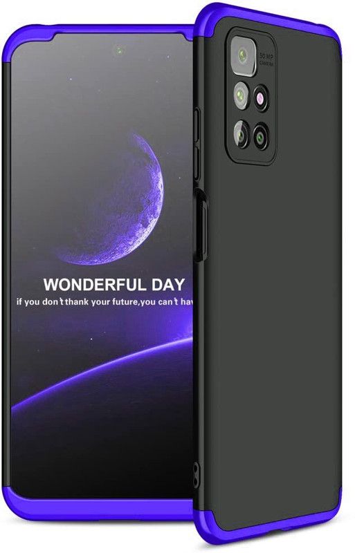 Lilliput Back Cover for Mi Redmi Note 11t  (Blue, Black)