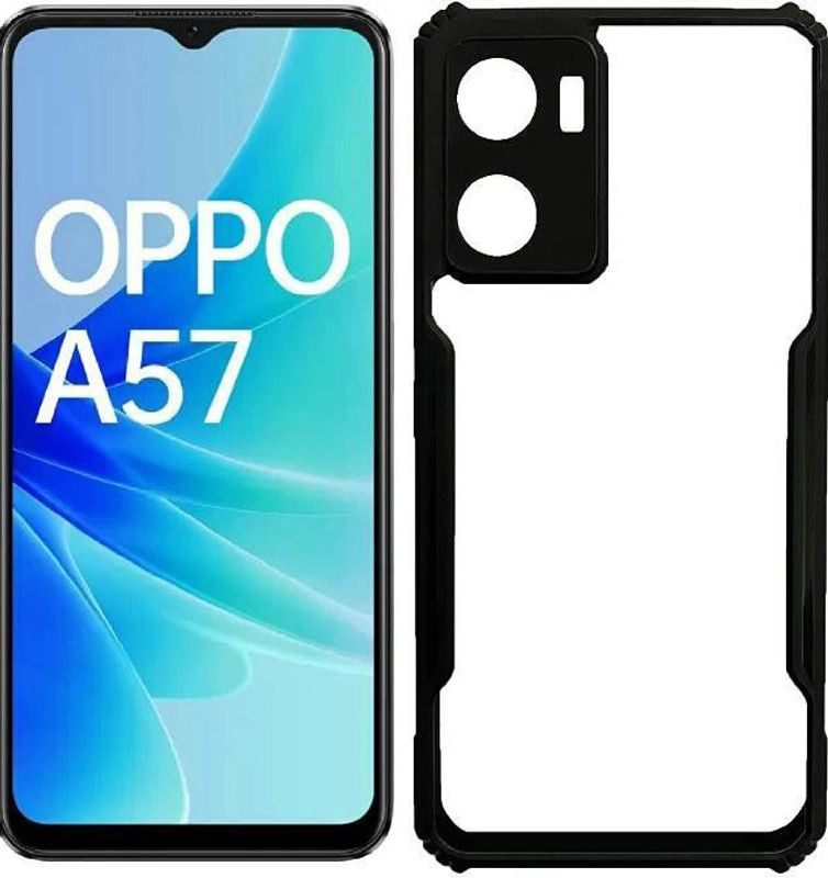 LVX Back Cover for Oppo A57 5G  (Black)