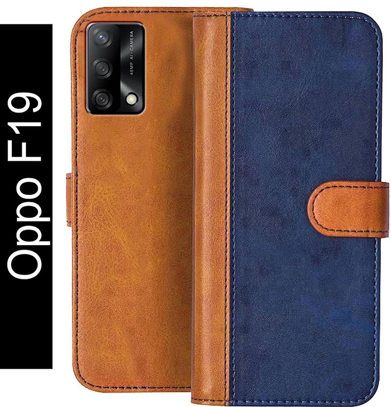Knotyy Flip Cover for Oppo F19  (Multicolor)