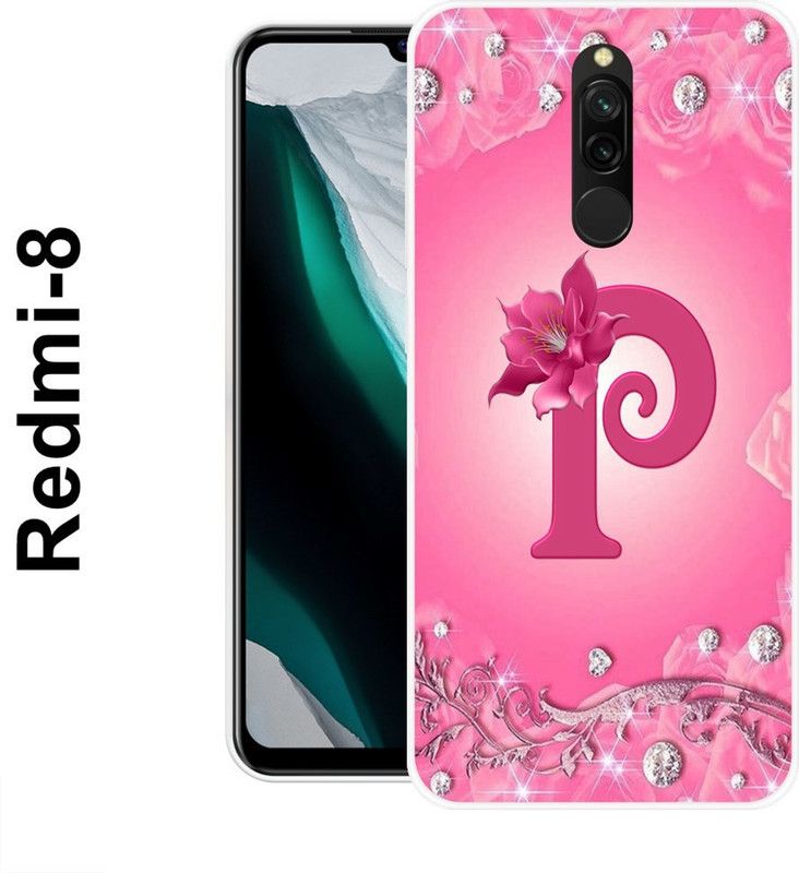 REDFLY Back Cover for Redmi 8  (Pink, Silicon)