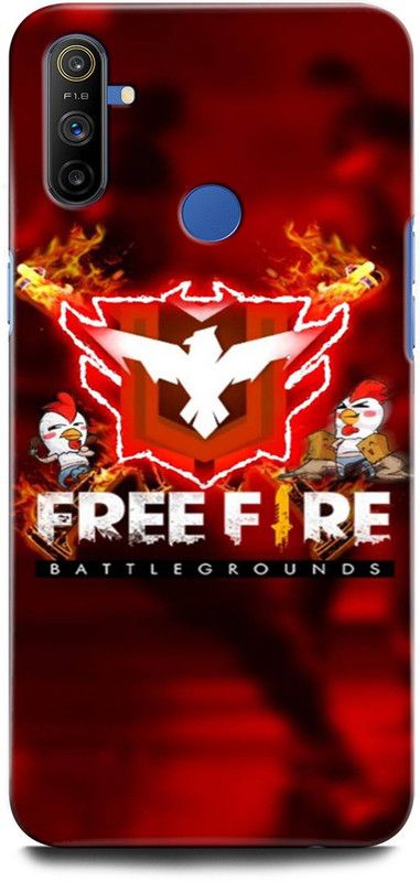 ORBIQE Back Cover for Realme Narzo 20A FREEFIRE, JUEGO, GUN, METAL, FIRE, GAME  (Multicolor, Shock Proof, Pack of: 1)