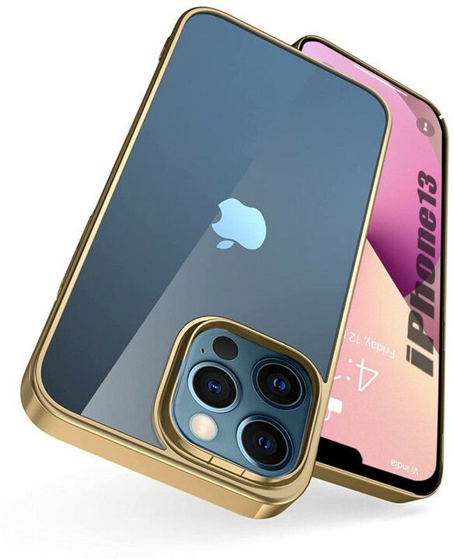 Cafune Back Cover for Apple iPhone 14 Pro Max  (Gold, Hard Case, Pack of: 1)