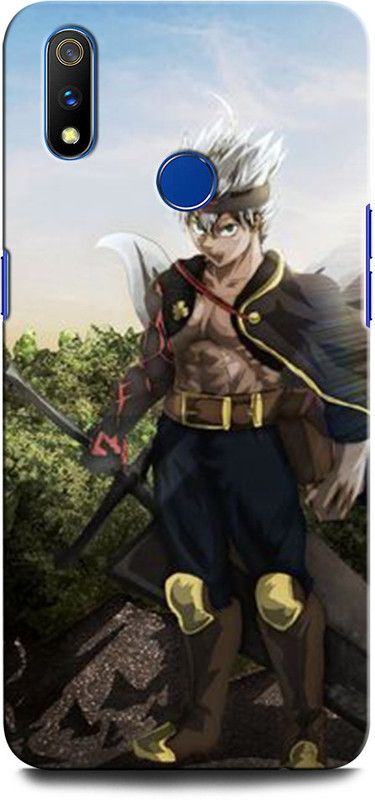 GRAFIQE Back Cover for Realme 3i BLACK CLOVER, ANIME, ACTOR, CARTOON  (Multicolor, Shock Proof, Pack of: 1)