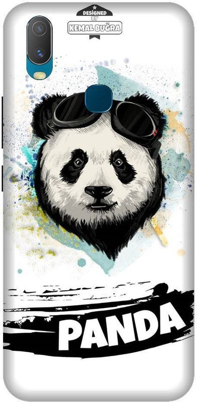 URCHIN Back Cover for Vivo Y12 panda, Panda, panda love, panda image, cute, funny, cartoon  (Multicolor, Shock Proof, Pack of: 1)