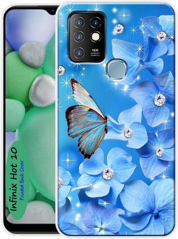 KENTAROELENE Back Cover for Infinix Hot 10, Infinix Hot 10 Back Cover  (Multicolor, Dual Protection, Silicon)