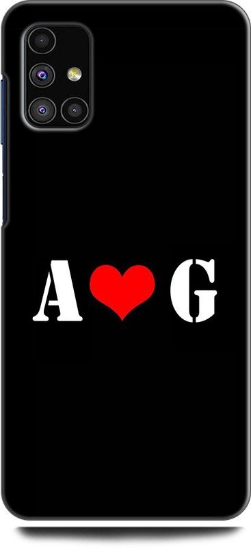 Afterglow Back Cover for SAMSUNG Galaxy M31s A G, A LOVES G, NAME, LETTER, ALPHABET, AD LOVE, HART  (Multicolor, Shock Proof, Pack of: 1)