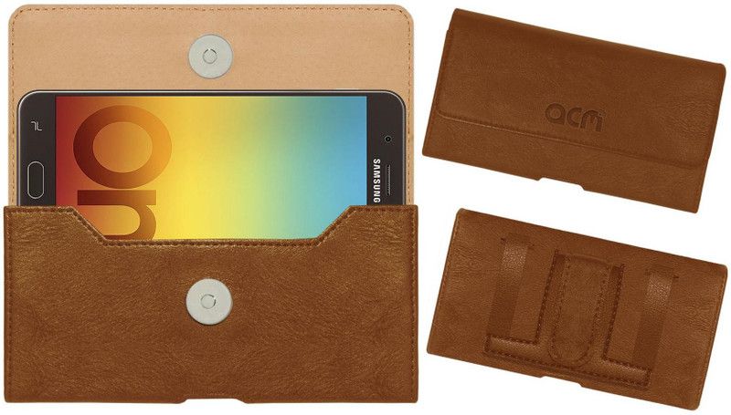 ACM Pouch for Samsung Galaxy On7 Prime  (Gold, Holster, Pack of: 1)