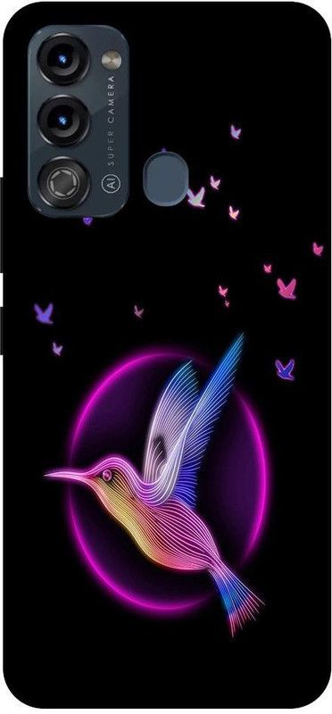 Amstyle Back Cover for Itel Vision 3  (Multicolor, Dual Protection, Silicon)