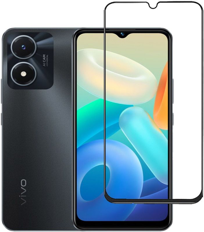 NSTAR Edge To Edge Tempered Glass for vivo Y02s  (Pack of 1)