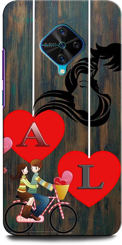 ORBIQE Back Cover for VIVO S1 Pro 1920 AL, A LOVE L, L LOVE A, A LETTER, L LETTER, AL NAME  (Multicolor, Hard Case, Pack of: 1)
