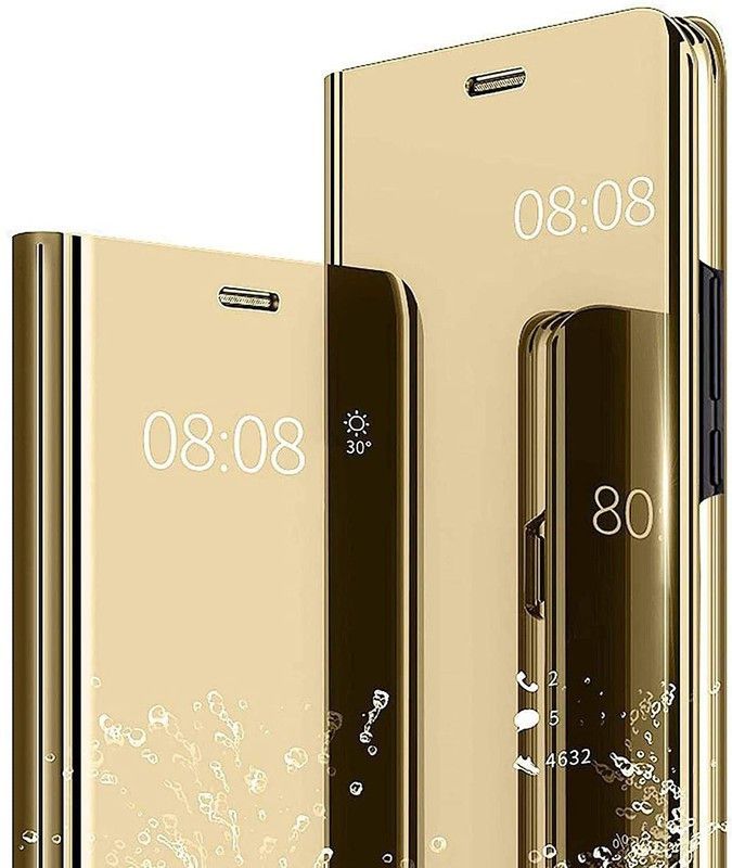 SmartPoint Flip Cover for Samsung Galaxy M03s  (Gold, Shock Proof, Pack of: 1)
