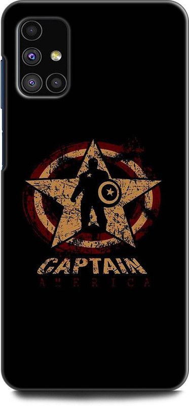 Afterglow Back Cover for SAMSUNG Galaxy M51 CAPTAIN AMERICA, AVENGERS, MARVEL, COMICS, SHEILD, SUPERHERO  (Multicolor, Shock Proof, Pack of: 1)