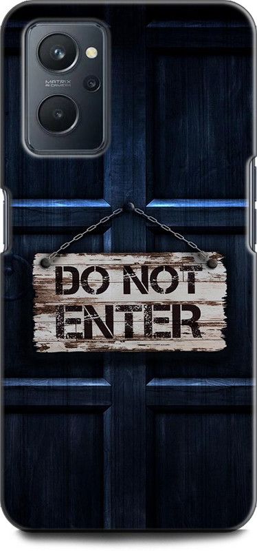 KEYCENT Back Cover for OPPO K10, CPH2373 DO NOTE ENTER, QUOTES, RED, BLACK, WALL, TEXTURE  (Multicolor, Shock Proof, Pack of: 1)