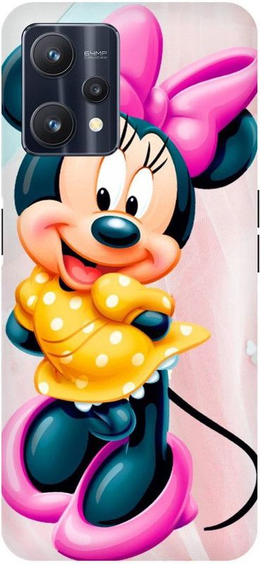 THE NARAYANA COLLECTIONS Back Cover for REALME 9 PRO- RMX3471-CUTE,MINNIE,MOUSE,SMILE,CARTOON  (Multicolor, Hard Case, Pack of: 1)