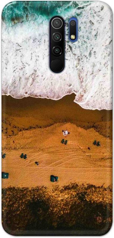 NDCOM Back Cover for POCO M2 Ocean Beach Printed  (Multicolor, Hard Case, Pack of: 1)