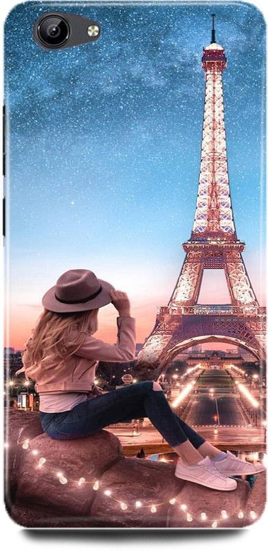 DIKRO Back Cover for vivo Y55S, 1610, EIFEL, TOWER, PARIS, GIRL, LOVE  (Multicolor, Hard Case, Pack of: 1)
