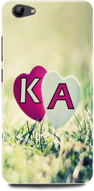 JUGGA Back Cover for Vivo Y81i, 1812, K LOVES A NAME,K NAME, A LETTER, ALPHABET,K LOVE A NAME  (Green, Hard Case, Pack of: 1)