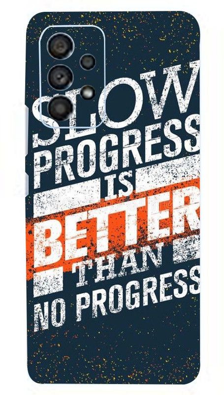 Mclaxa Slow Progress Mobile Back Skin, Slow Progress, Samsung A33 5G Mobile Skin  (Slow Progress Skin With Super Matte Finish)