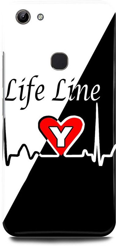 FUGGA Back Cover for vivo V7, 1718, Y, LETTER, ALPHABET, LIFE, LINE, Y, NAME  (Multicolor, Hard Case, Pack of: 1)