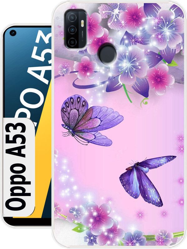 Allit Back Cover for Oppo A53  (Multicolor, Dual Protection, Silicon)