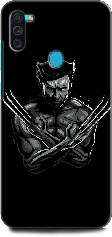 Afterglow Back Cover for SAMSUNG Galaxy M11 X MEN, WOLVERINE, MARVAL, COMIC, LOGAN, SUPERHERO,BLACK AND WHITE  (Multicolor, Shock Proof, Pack of: 1)