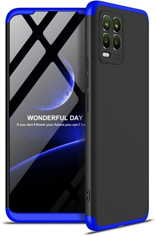 Instyle Back Cover for Realme 8 5G  (Blue, Dual Protection, Pack of: 1)