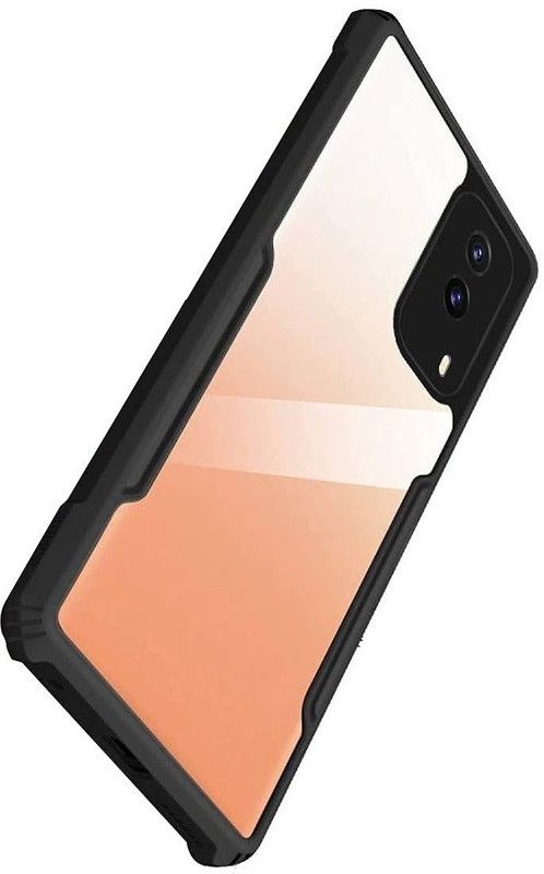 CELLCAMPUS Pouch for Vivo V21e 5G  (Black, Transparent, Grip Case, Pack of: 1)