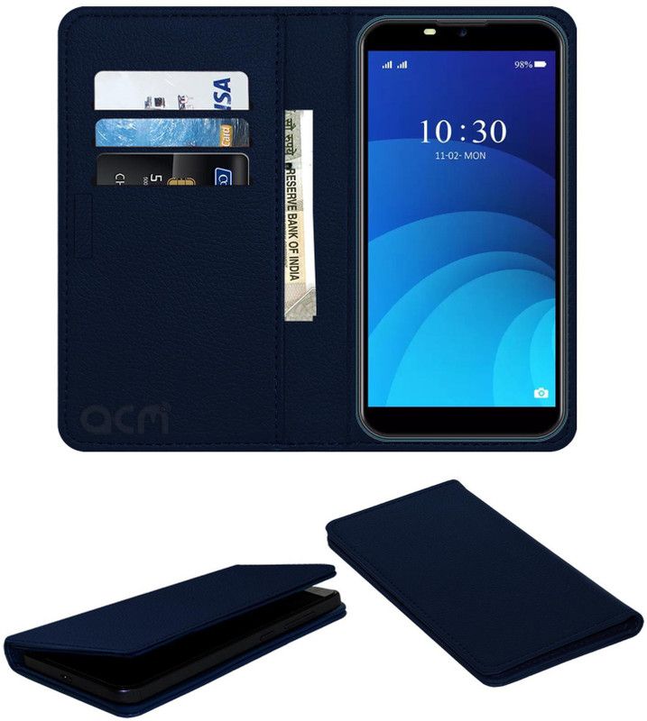 ACM Flip Cover for Ikall Z1 Pro  (Blue, Cases with Holder, Pack of: 1)