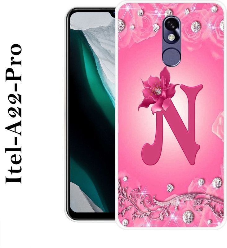 Sswastik Back Cover for Itel A22 Pro  (Pink, White, Silicon)