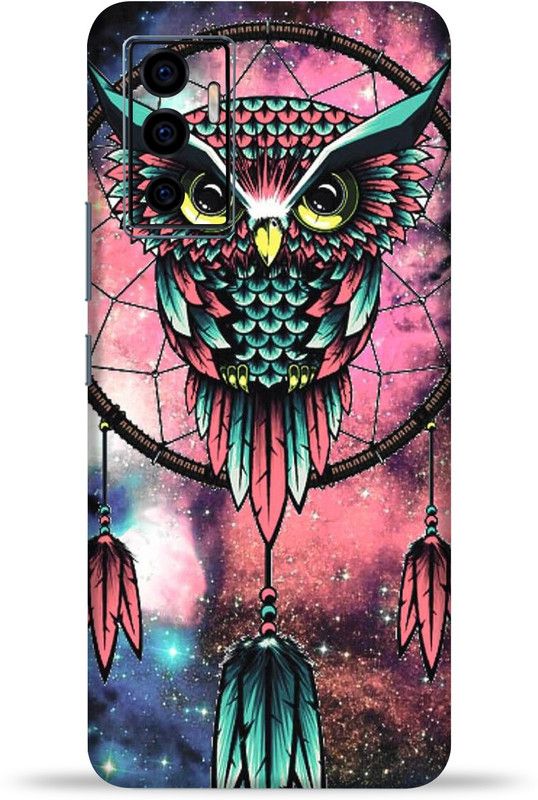gizmo Vivo V23e 5G Mobile Skin  (Dreamy Owl multicolor skin with ultra matte finish)